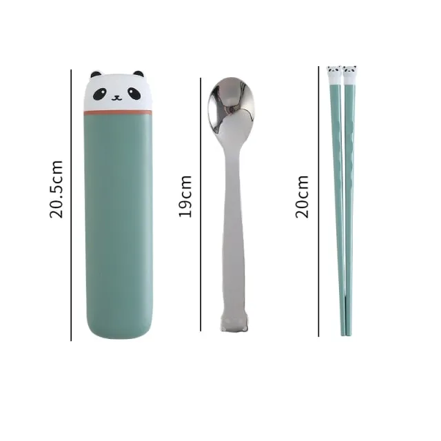 Kawaii Panda Portable Cutlery Set