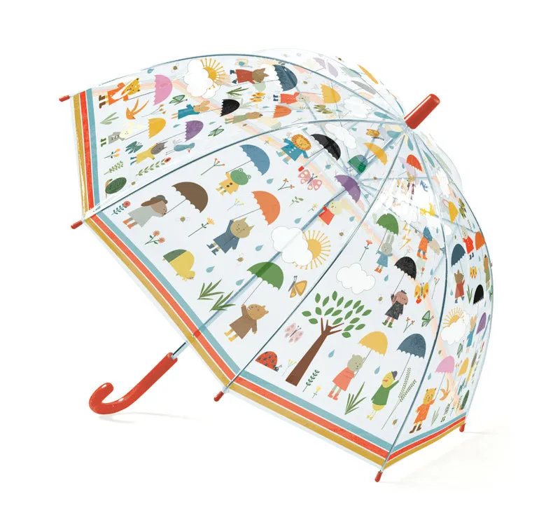 Kids Transparent See Through Umbrella