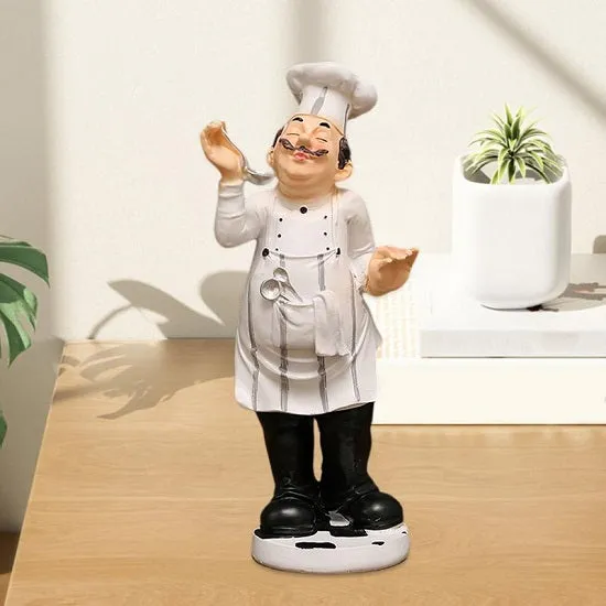 Kitchen French Chef Figurines Statues