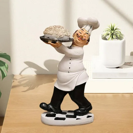 Kitchen French Chef Figurines Statues