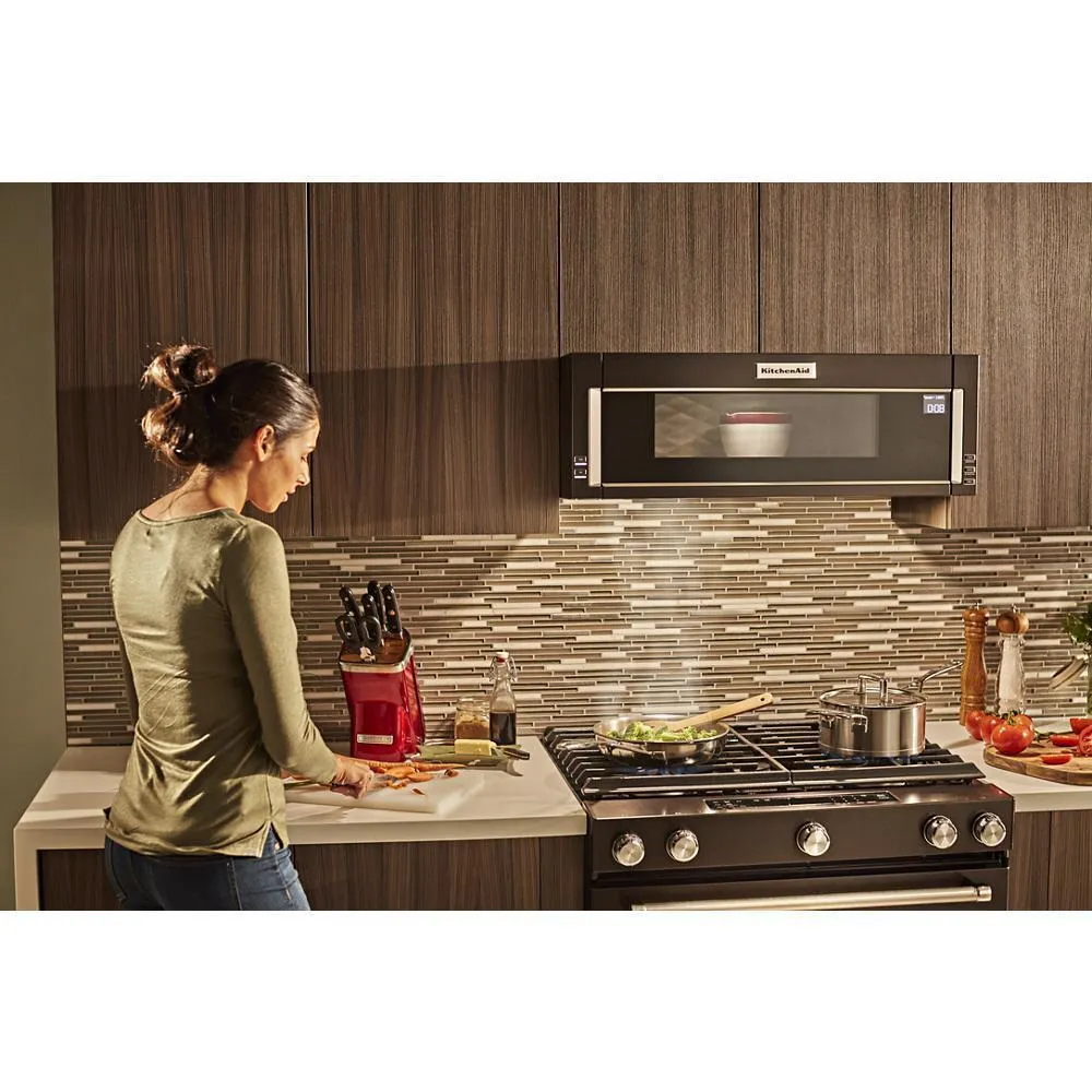 Kitchenaid KMLS311HBS 1000-Watt Low Profile Microwave Hood Combination with PrintShield™ Finish