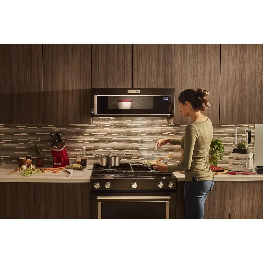 Kitchenaid KMLS311HBS 1000-Watt Low Profile Microwave Hood Combination with PrintShield™ Finish
