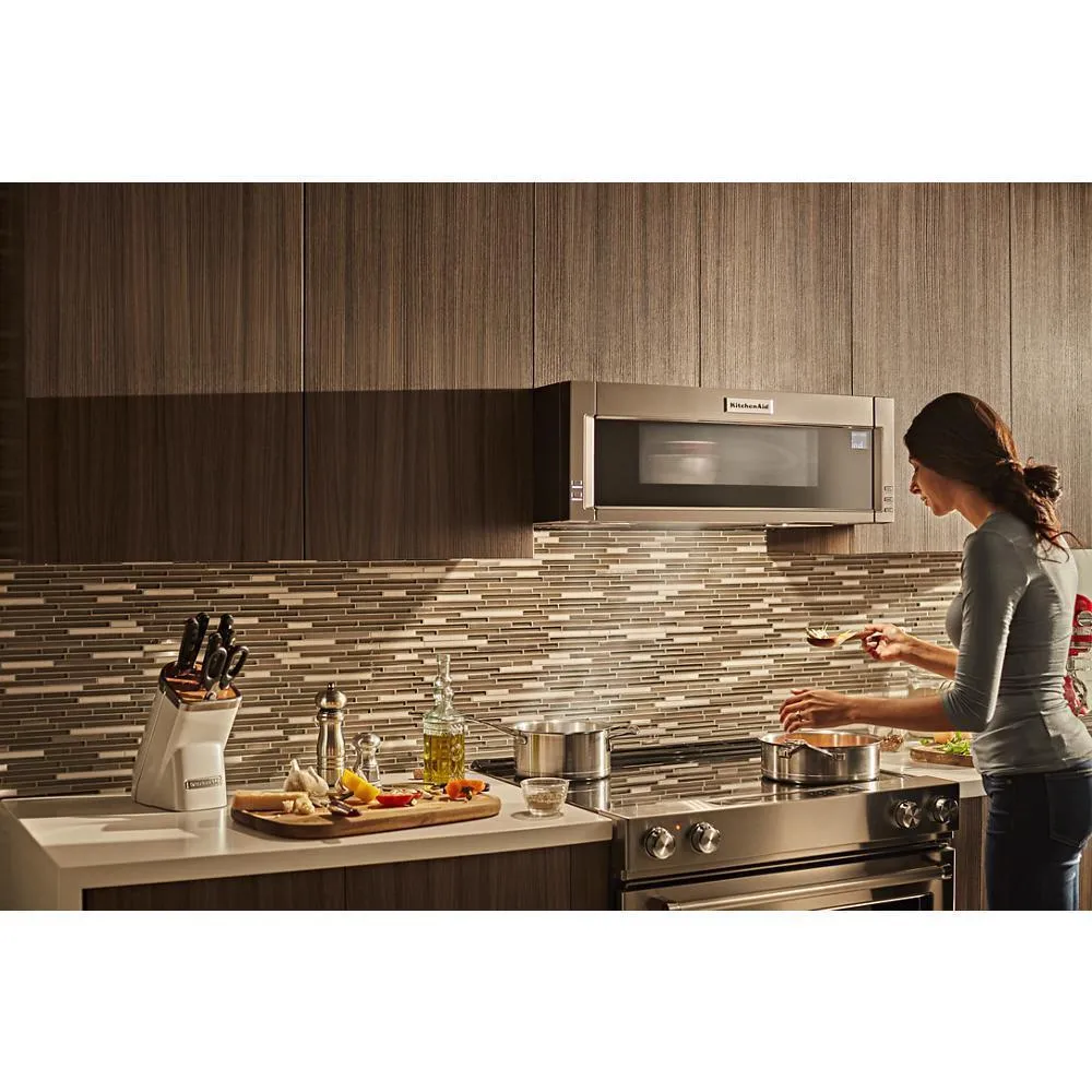 Kitchenaid KMLS311HSS 1000-Watt Low Profile Microwave Hood Combination