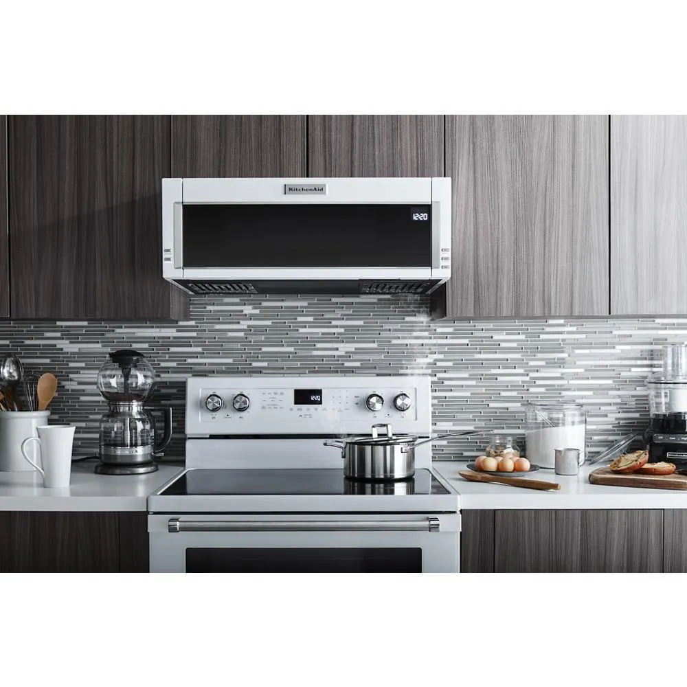 Kitchenaid KMLS311HWH 1000-Watt Low Profile Microwave Hood Combination
