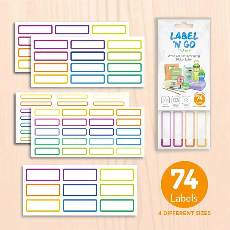 Label N Go Write-On Self Laminating Stickers