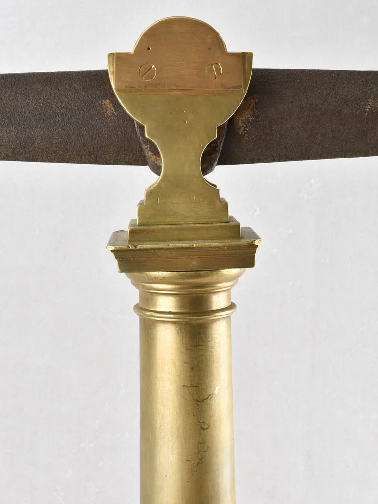Large 19Th-Century French mercantile weigh scales