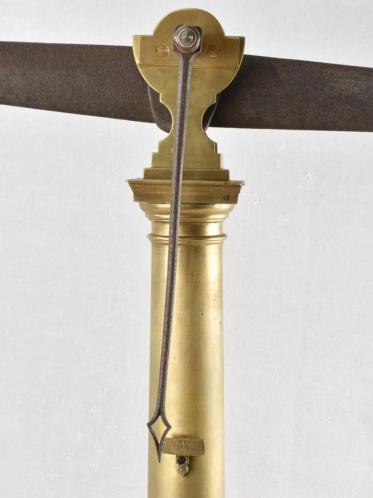 Large 19Th-Century French mercantile weigh scales