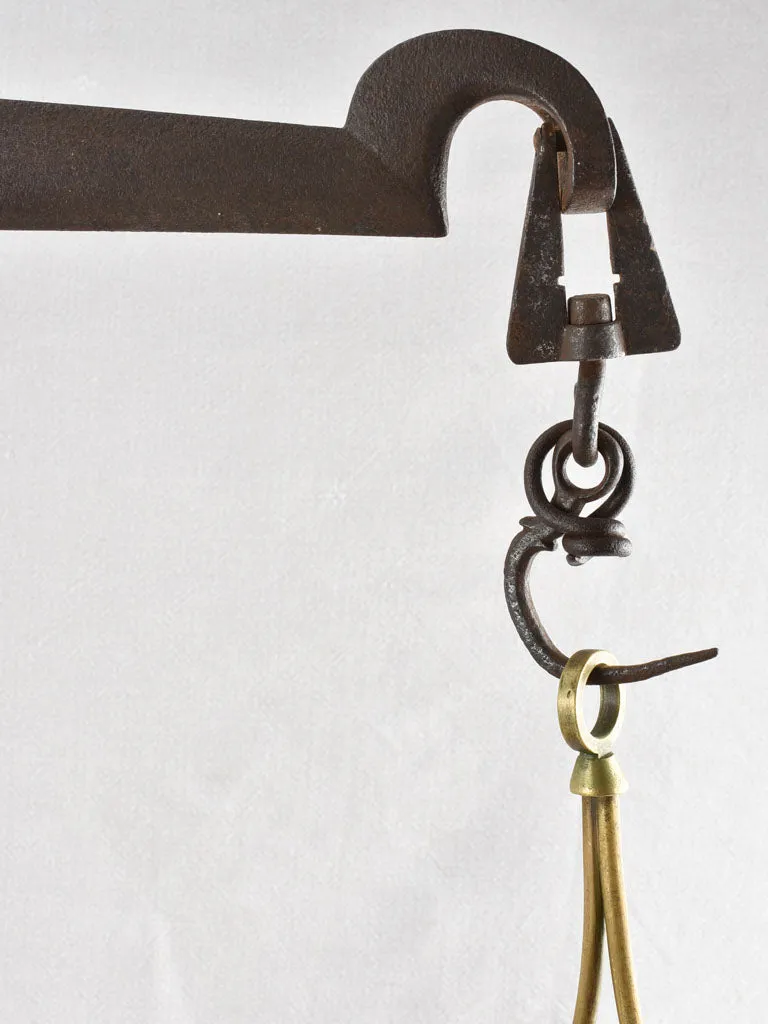 Large 19Th-Century French mercantile weigh scales