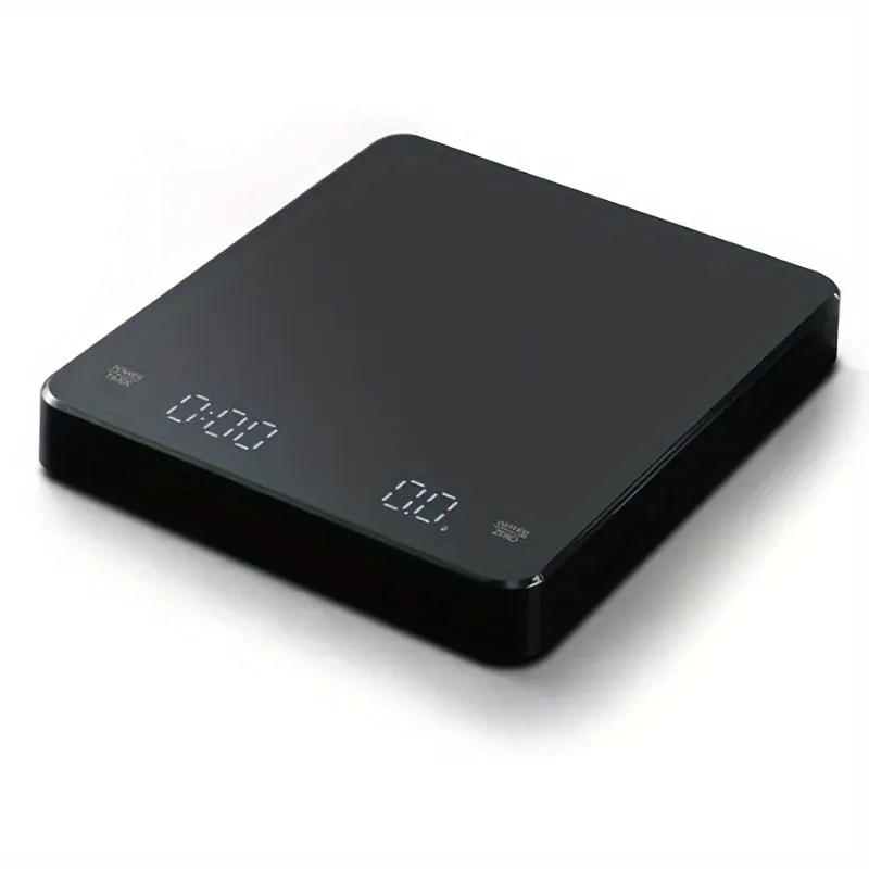 LED Screen Coffee Scale Kitchen Scales 3kg/0.1g Mirror Basic Electronic Scale Built-in Auto Timer Pour Over Espresso