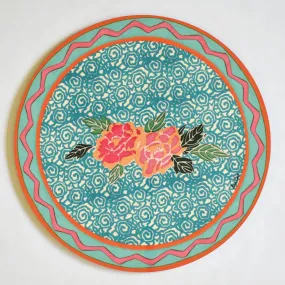 Lisa Corti Small Spiral Veronese round cork-backed placemat - 34cm