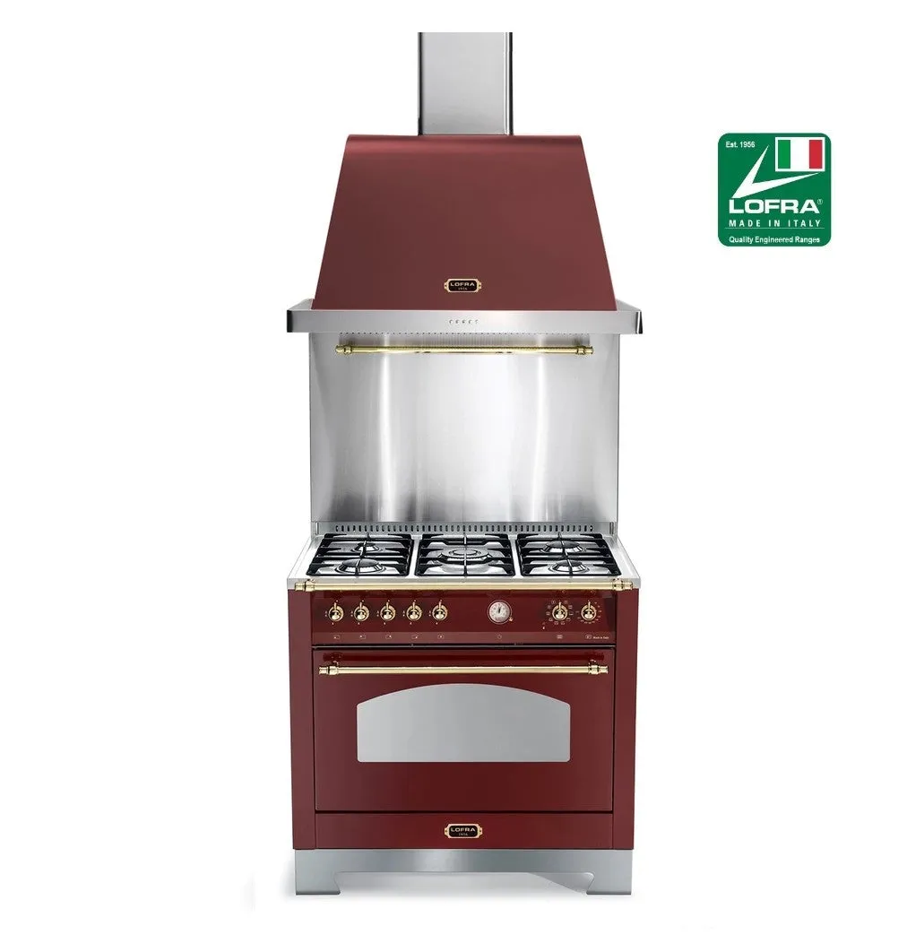 Lofra Dolcevita Suite RSUD 76MFTE 70cm Range Cooker Suite , Hood, Backsplash