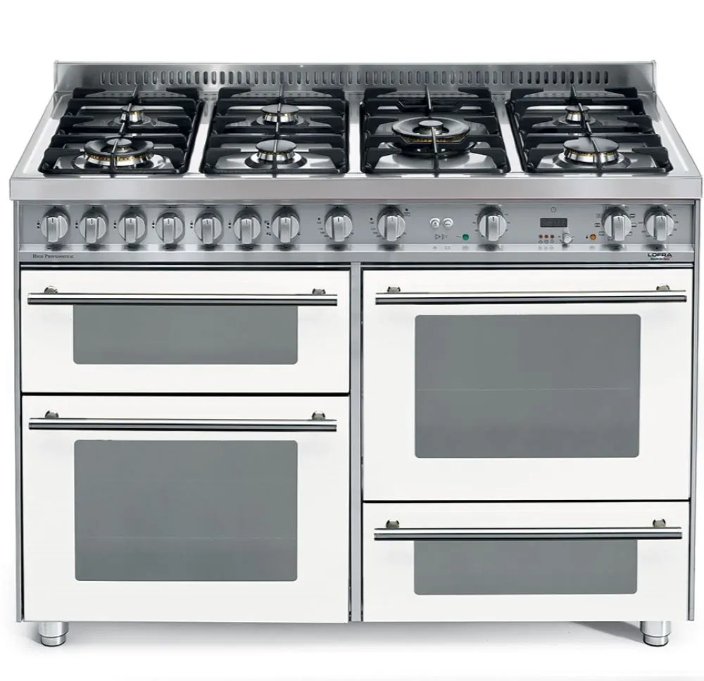 Lofra Professional 120 PBI 126SMFE DMFT 2AEO White Gas Dual Fuel Range Cooker 120cm