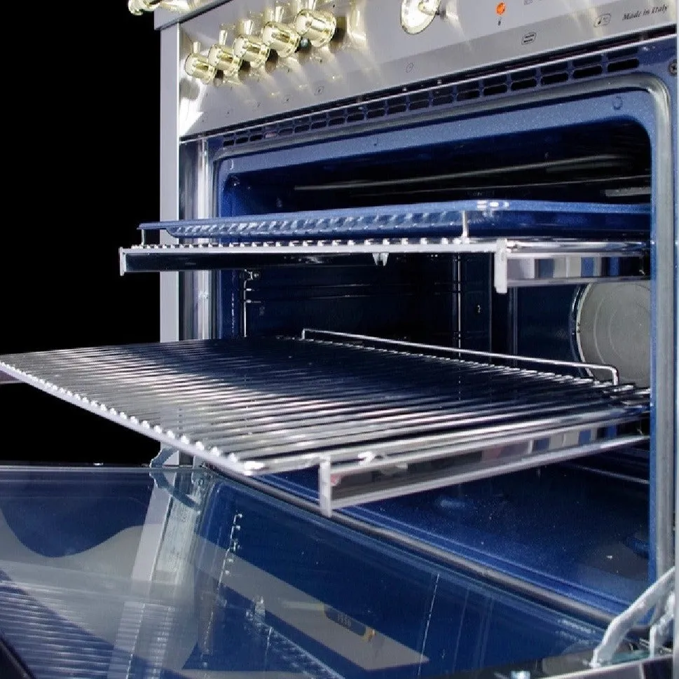 Lofra Professional 120 PBI 126SMFE DMFT 2AEO White Gas Dual Fuel Range Cooker 120cm