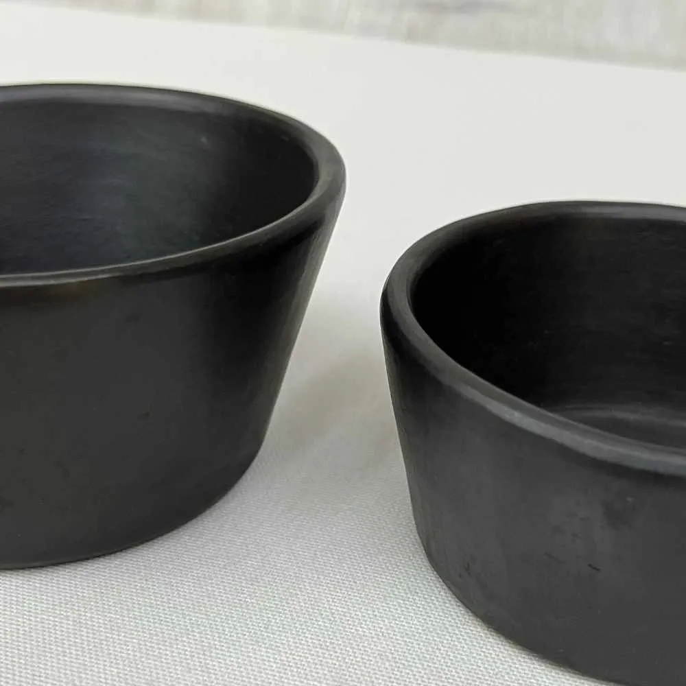 Longpi Bowl | Black Clay Pottery Craft | Smart Dinner Bowl | Medium Size (5")
