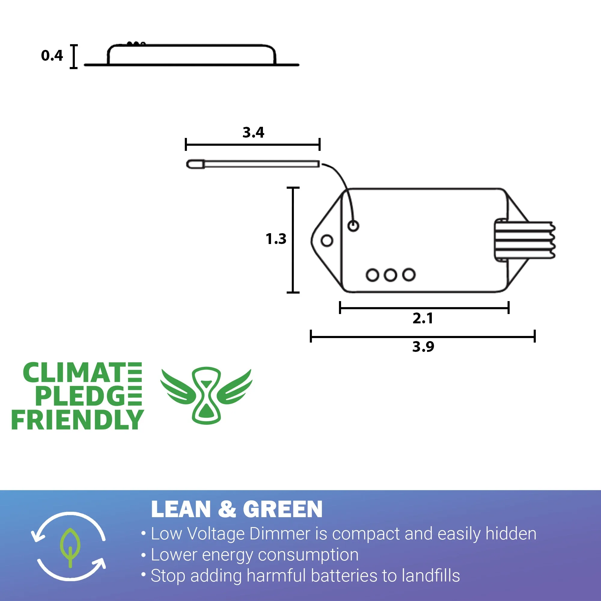 LOW VOLTAGE SMOOTH DIMMER RECEIVER