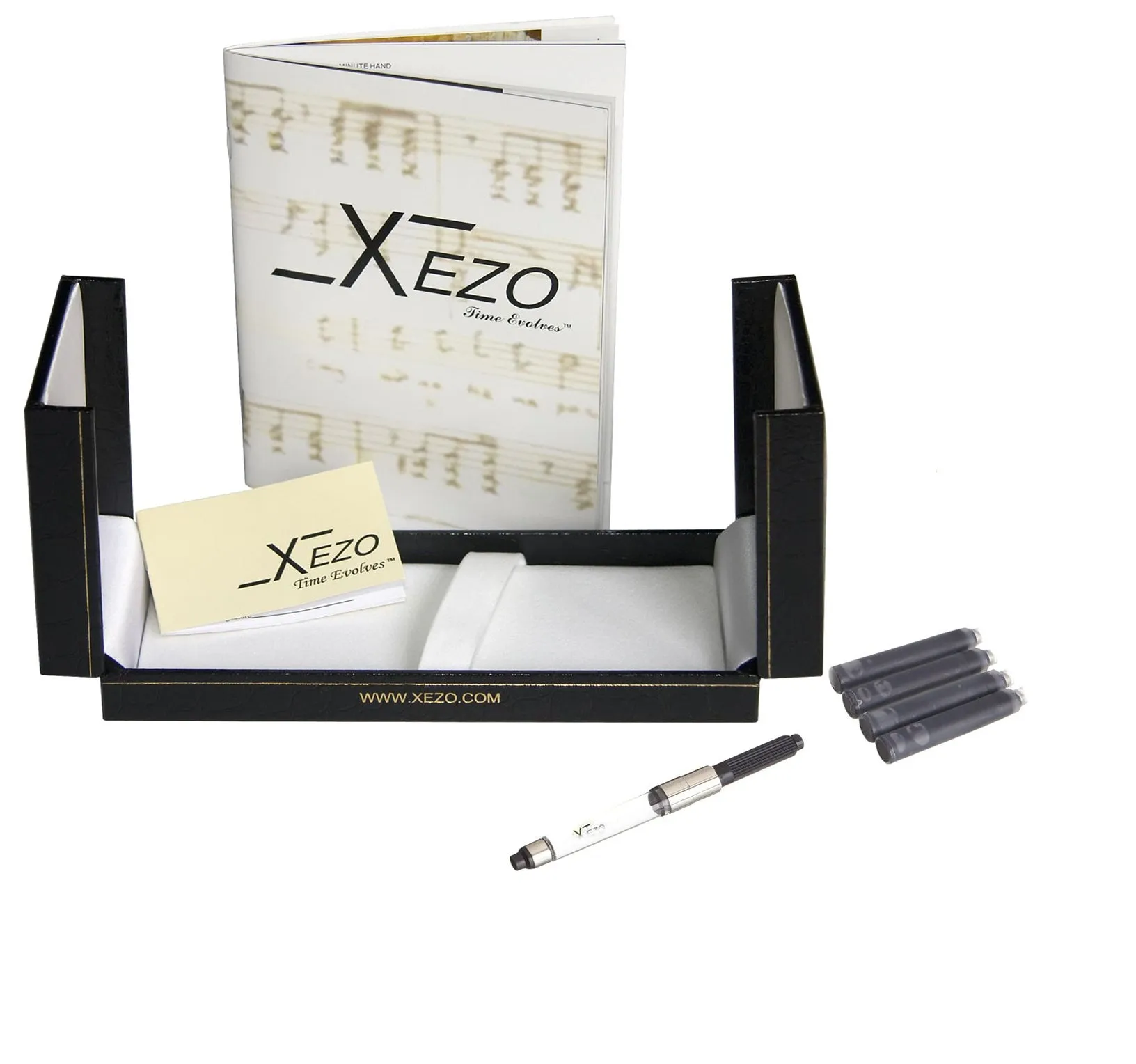 Maestro® Oceanic White Mother of Pearl Fountain Pen (Fine Nib) - DLC (Diamond-Like Coating) PVD Cap