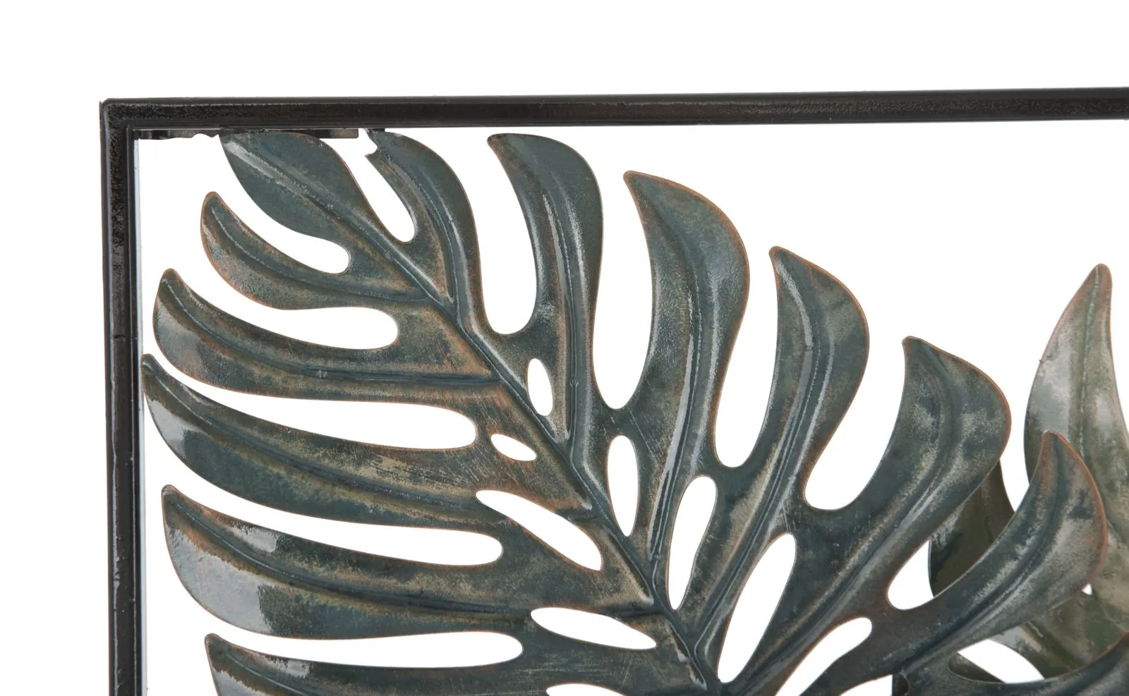 Metallic Flower & Leaf Wall Decor in Frame