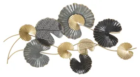 Metallic Liliy pads Wall Decor