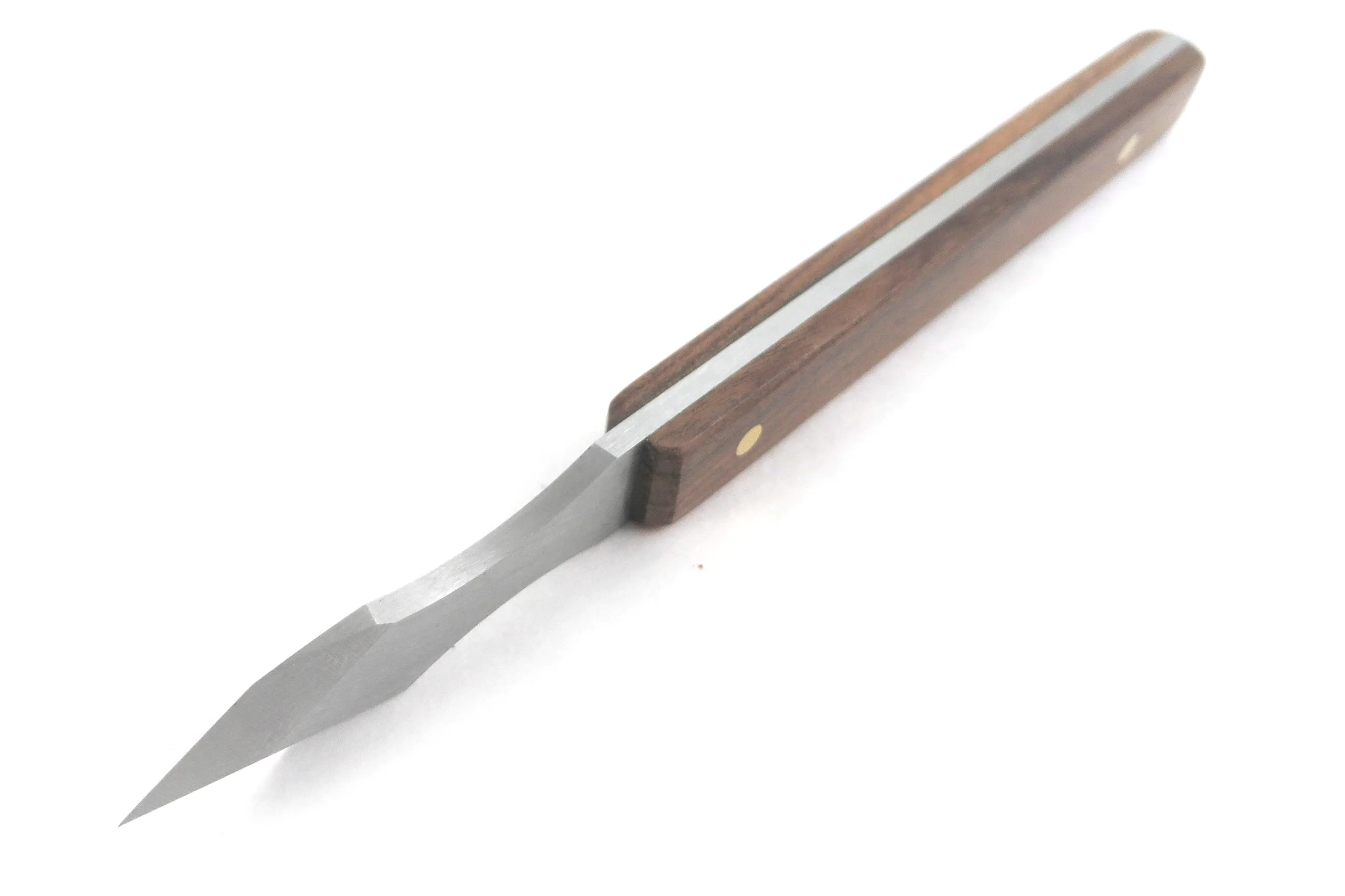 Mikov Dual Bevel Marking Knife 0.100" Thick Blade with Finger Indents Rosewood Handle