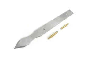 Mikov Unhandled Super Thin Blade Dual Bevel Marking Knife Kit with Finger Indents 0.030" Thick Blade