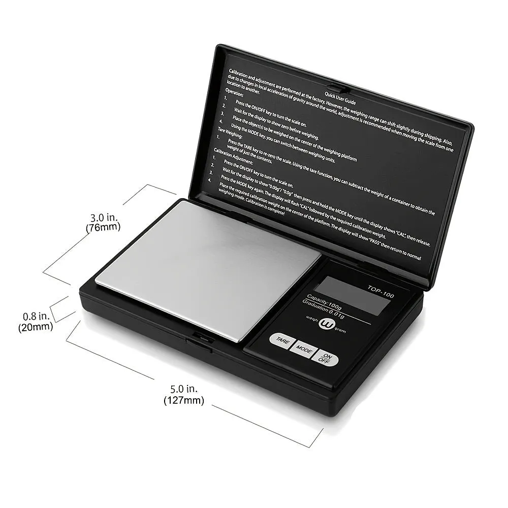 Mini Digital Gram Scale with LCD Display for Jewelry and Food