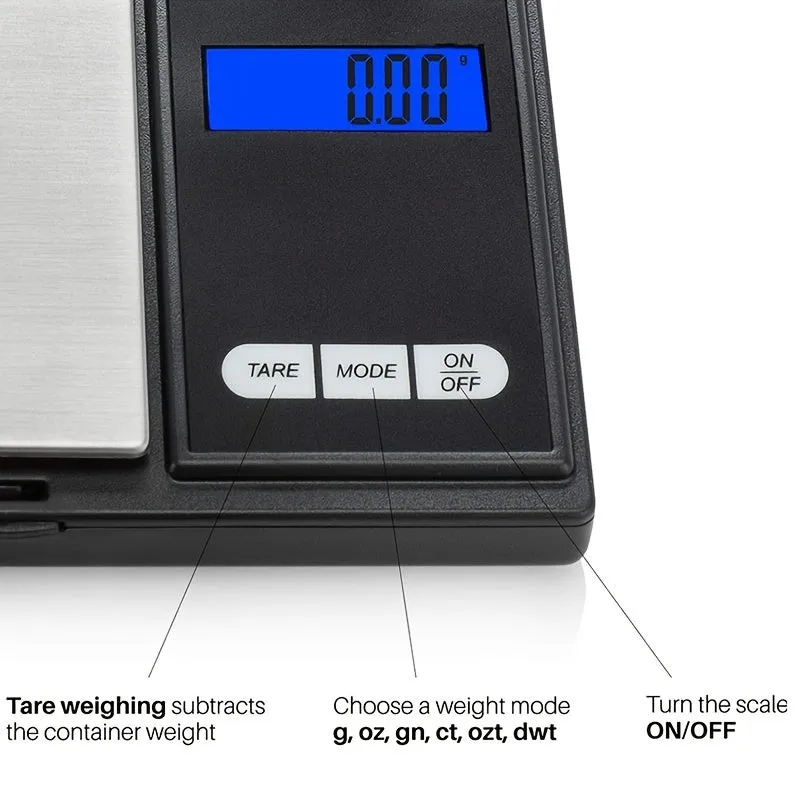 Mini Digital Gram Scale with LCD Display for Jewelry and Food