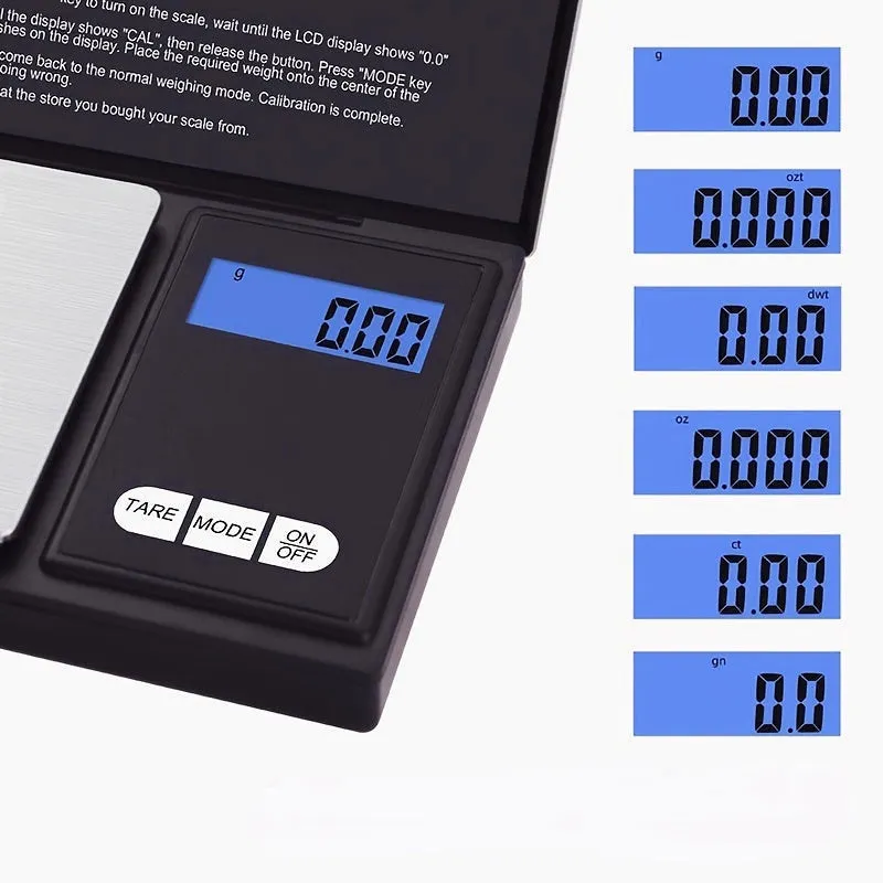 Mini Digital Gram Scale with LCD Display for Jewelry and Food