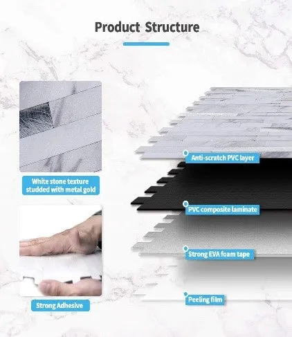 Modern Rectangle Peel and Stick Wall Tiles