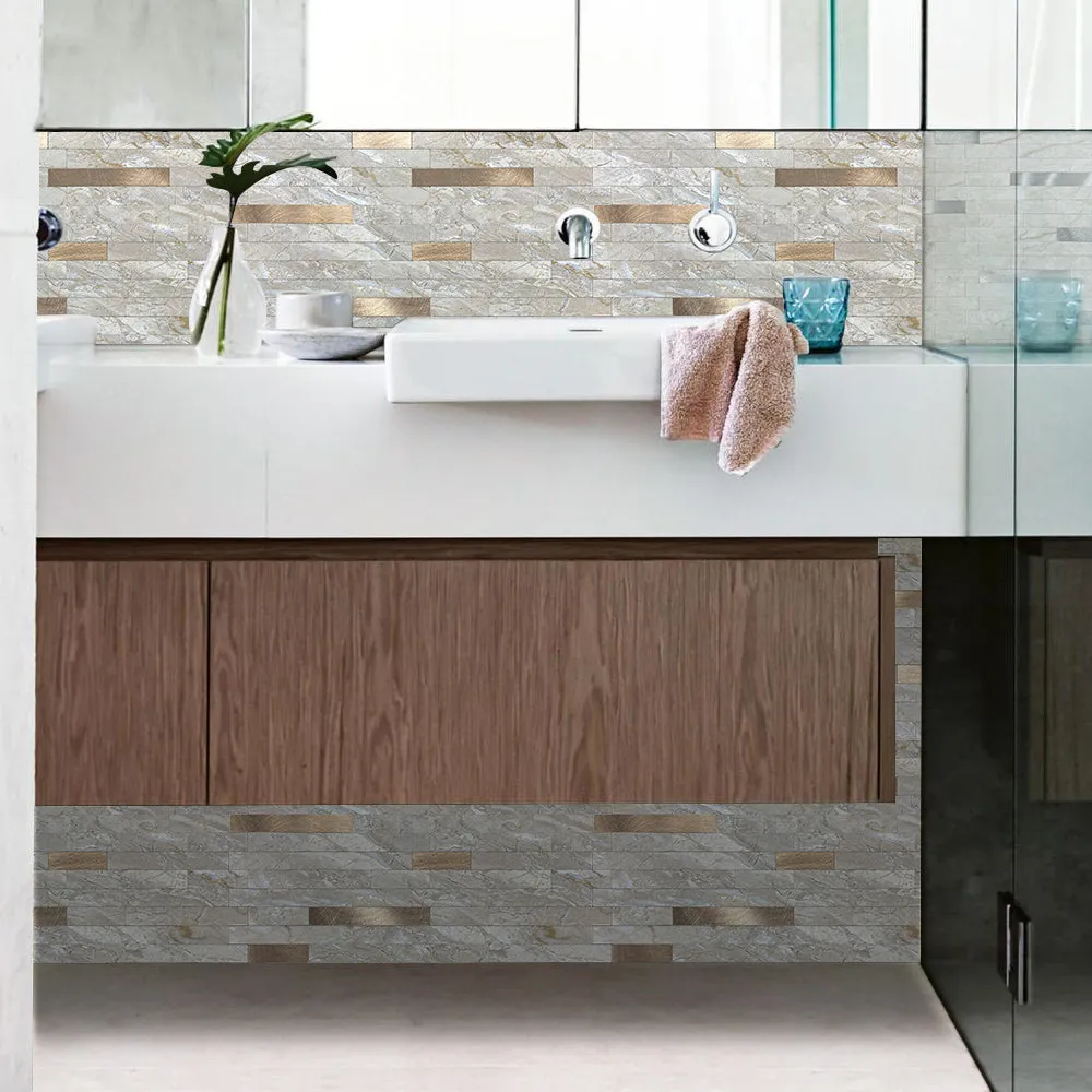 Modern Rectangle Peel and Stick Wall Tiles