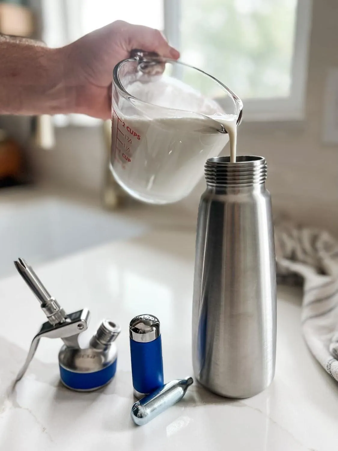 MOSA Cream Whipper - Stainless - 1.0 liter
