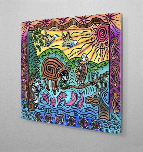 Mountain View Aluminum Wall Art