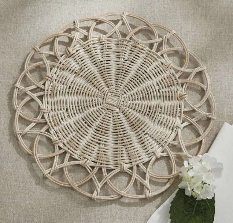 Mya Charger Plate Set - White