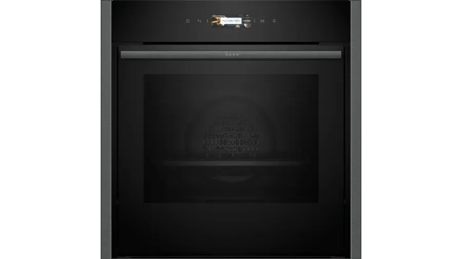 Neff B54CR31G0B N70 Slide and Hide Built-In Electric Single Oven Graphite Grey
