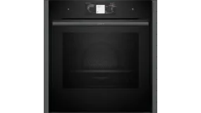Neff B64FT53G0B N90 Slide and Hide Built-In Electric Single Oven Graphite