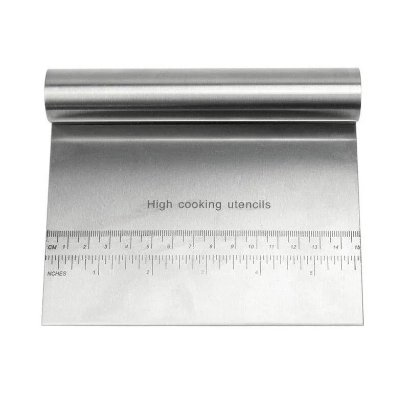 New Arrival graduated Kitchen Dough Cutter Scraper Dough Knife Divider Flour Pastry Cake Pizza Cutting Tools Stainless Steel