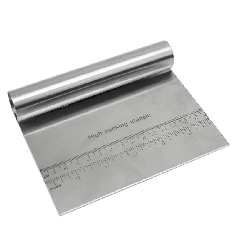 New Arrival graduated Kitchen Dough Cutter Scraper Dough Knife Divider Flour Pastry Cake Pizza Cutting Tools Stainless Steel