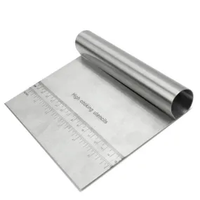 New Arrival graduated Kitchen Dough Cutter Scraper Dough Knife Divider Flour Pastry Cake Pizza Cutting Tools Stainless Steel