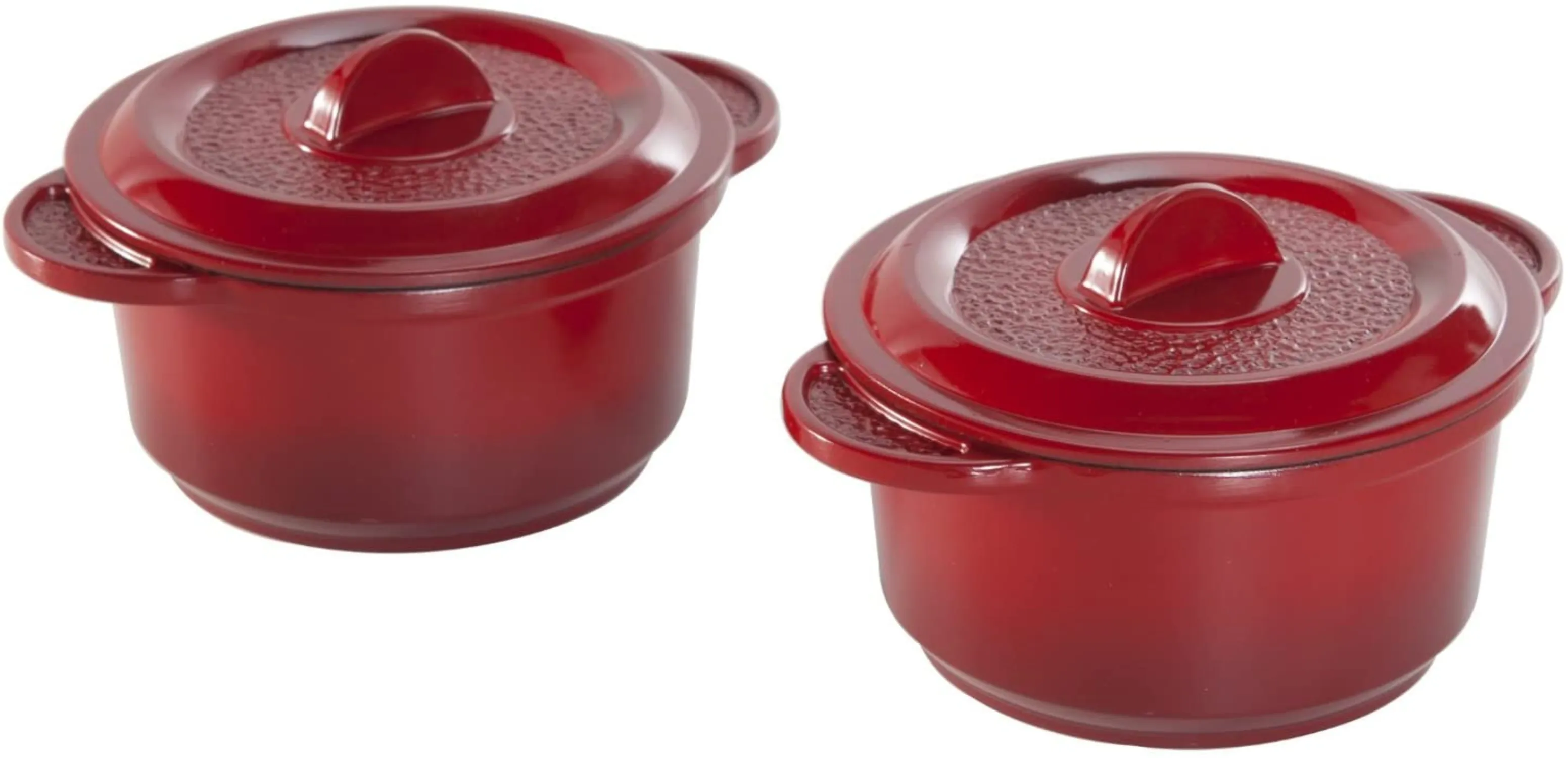 Nordic Ware 2-Piece12oz Mini Cocottes, Cranberry
