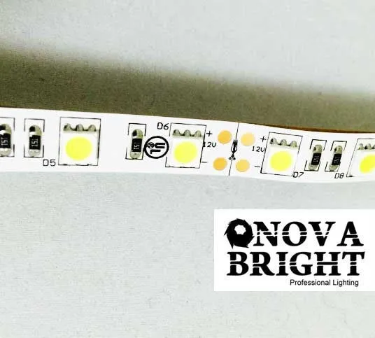 NovaBright 24V UL Approved 5050SMD LED Strip Light White 6000K IP20