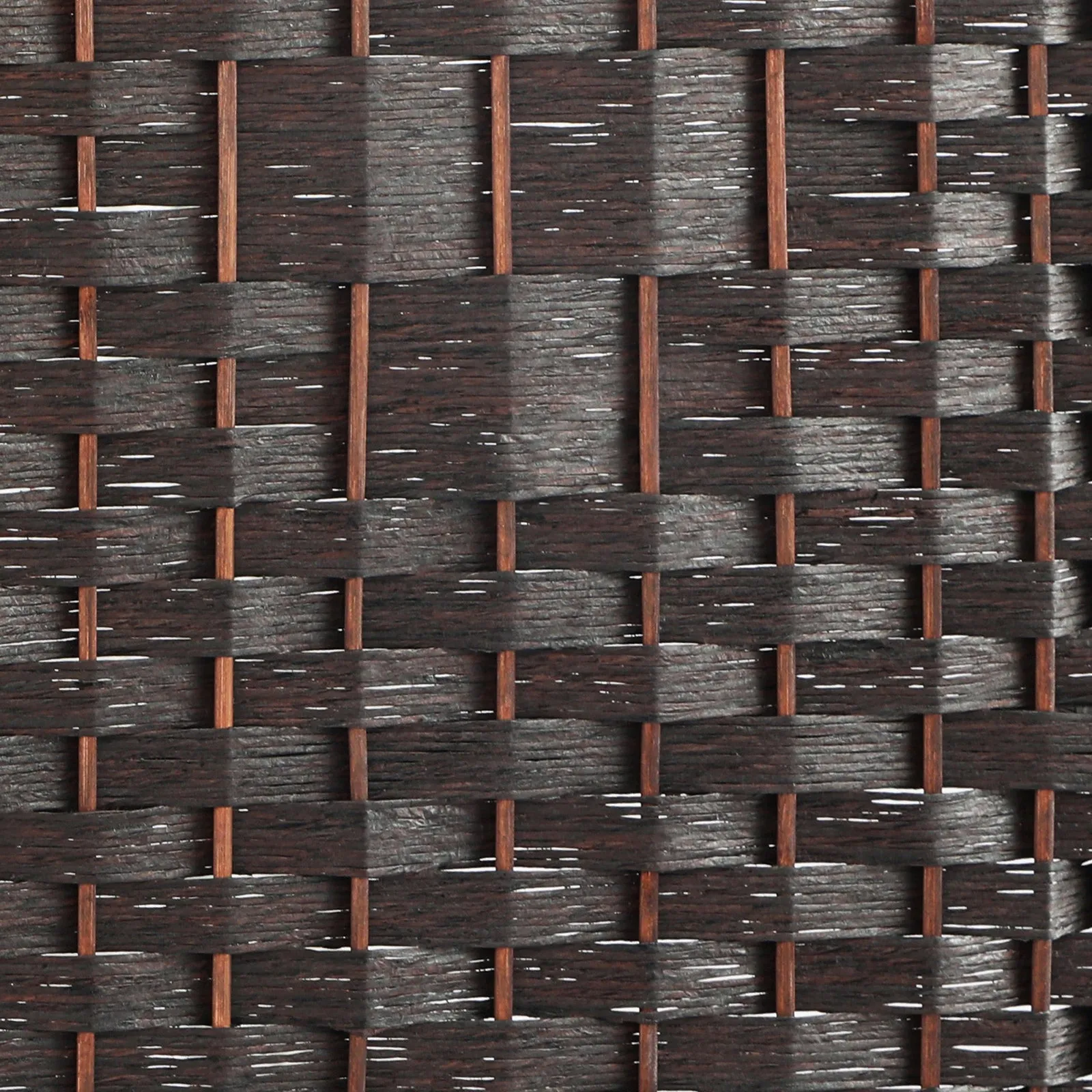 Oikiture 8 Panel Room Divider Screen Privacy Dividers Woven Wood Folding Brown