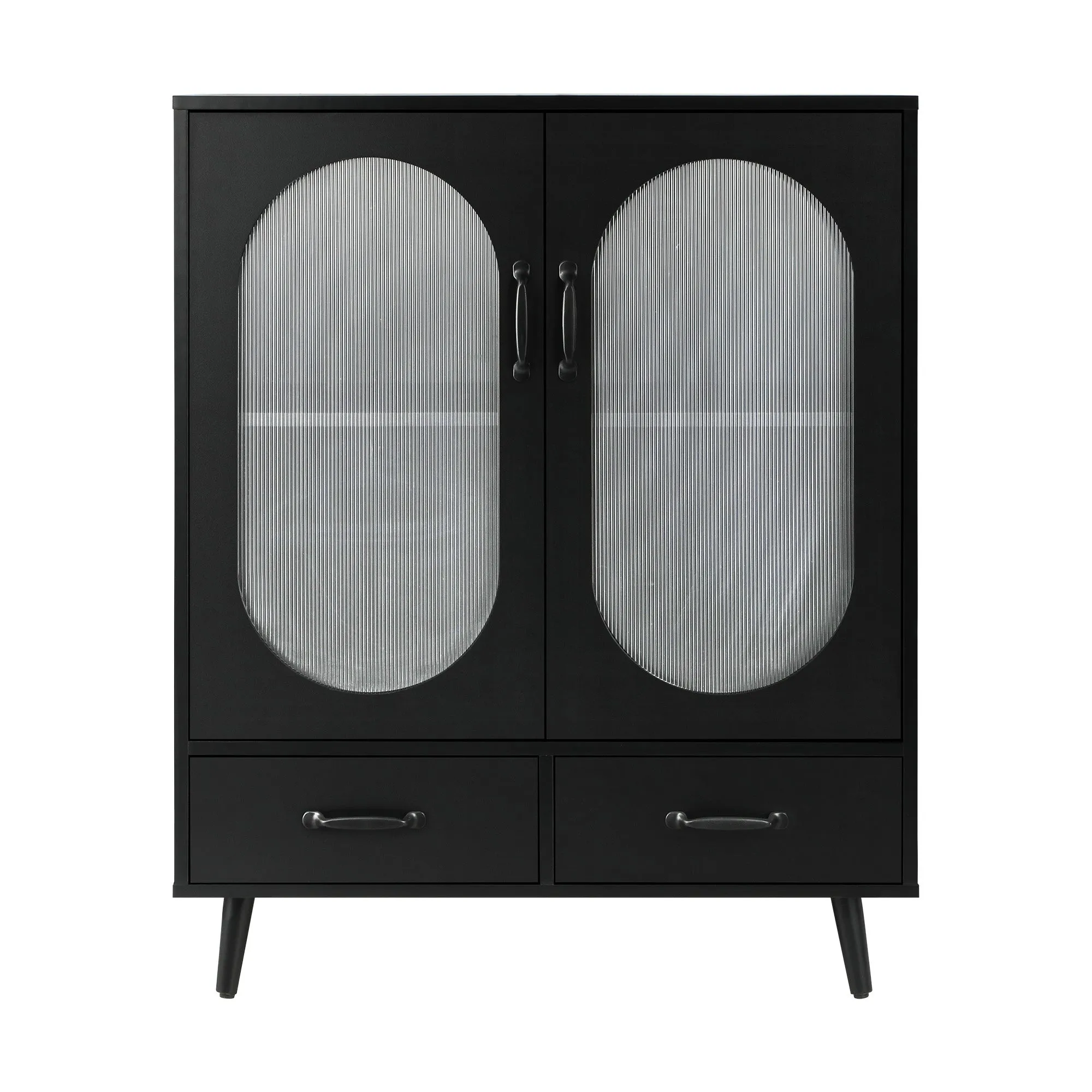 Oikiture Sideboard Buffet Bar Storage Cabinet Cupboard Hallway Console Table