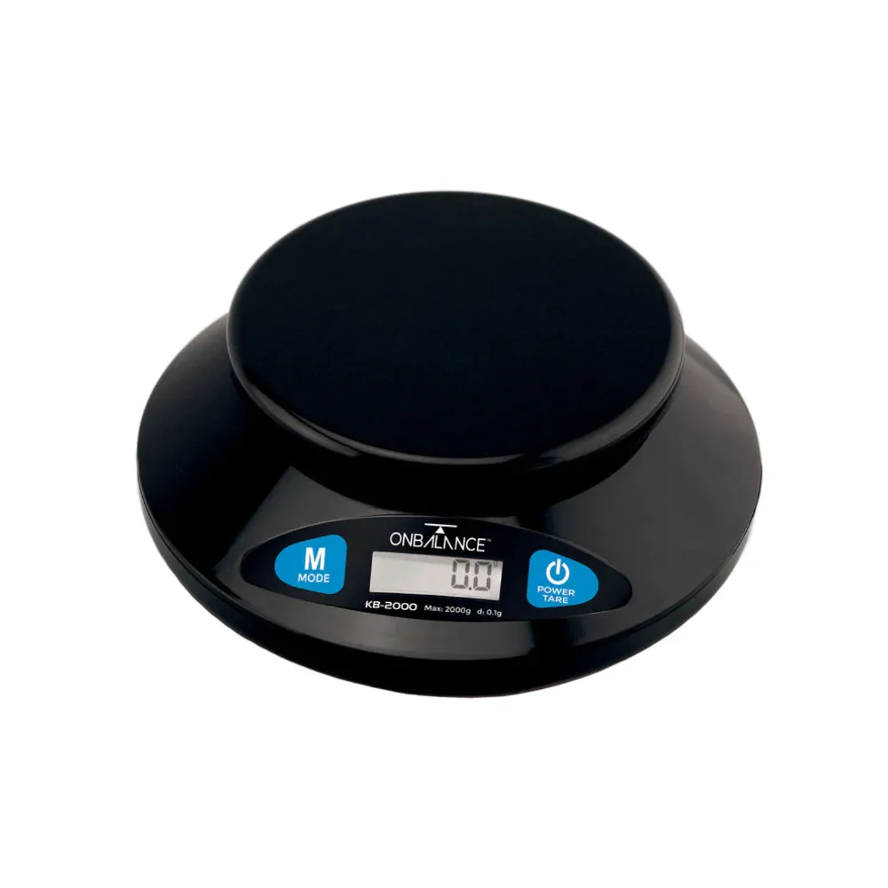 On Balance - KB-2000 Versatile Kitchen Scale 2000g x 0.1g - Digital Scales