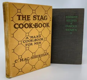OP: The Stag Cook Book and Favorite Recipes of Famous Women (2 vols)