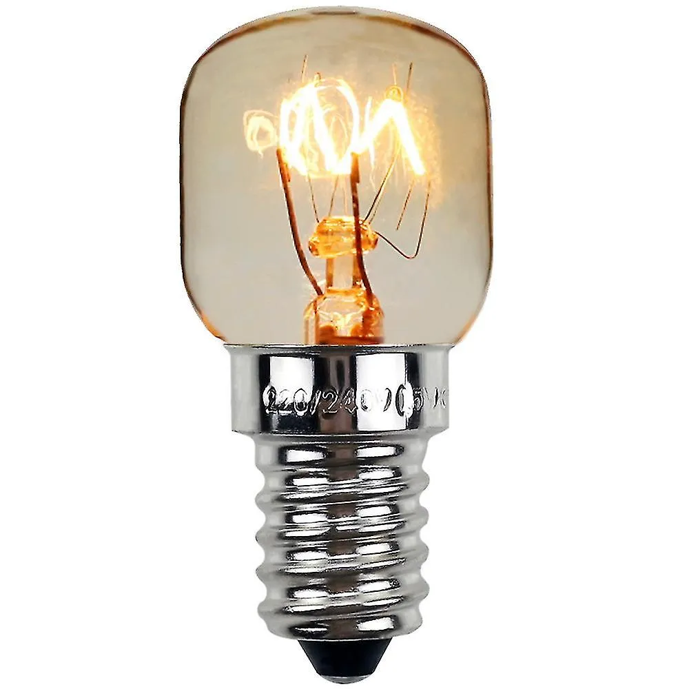 Oven Salt Lamp Bulbs 15w E14 (pack Of 4) For 300c Refrigerator, Multipurpose Appliances 2700k (warm White)