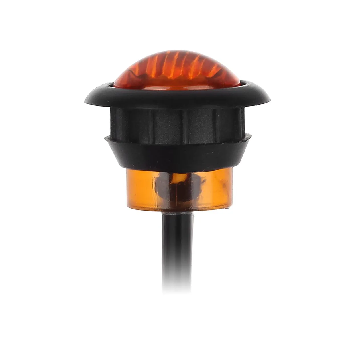 Partsam 10Pcs 3/4 inch Round Led Marker lights 3 wire Combination Turn Signal and Running Lamps Clearance Lights Grommet Mount Replacement for Spider Fender Marker Lights Sealed