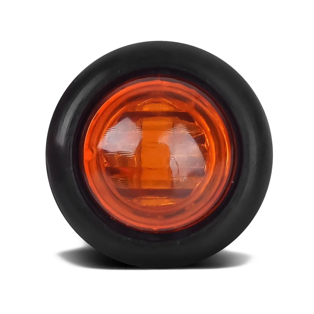 Partsam 10Pcs 3/4 inch Round Led Marker lights 3 wire Combination Turn Signal and Running Lamps Clearance Lights Grommet Mount Replacement for Spider Fender Marker Lights Sealed