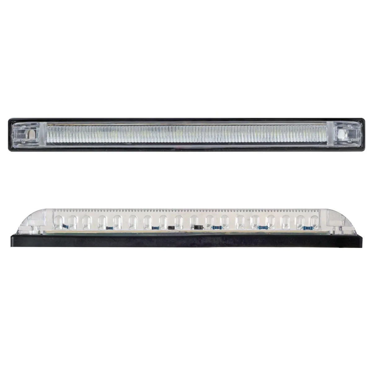Partsam 1Pc 12V 8 Inch Slim Line LED Utility Strip Bar 30LED, 8" Truck Trailer Camper RV Motorcycle Motorhome Led Marker Lights Interior Dome Lights Cargo Lights Courtesy Lights Lamps Rear Lights