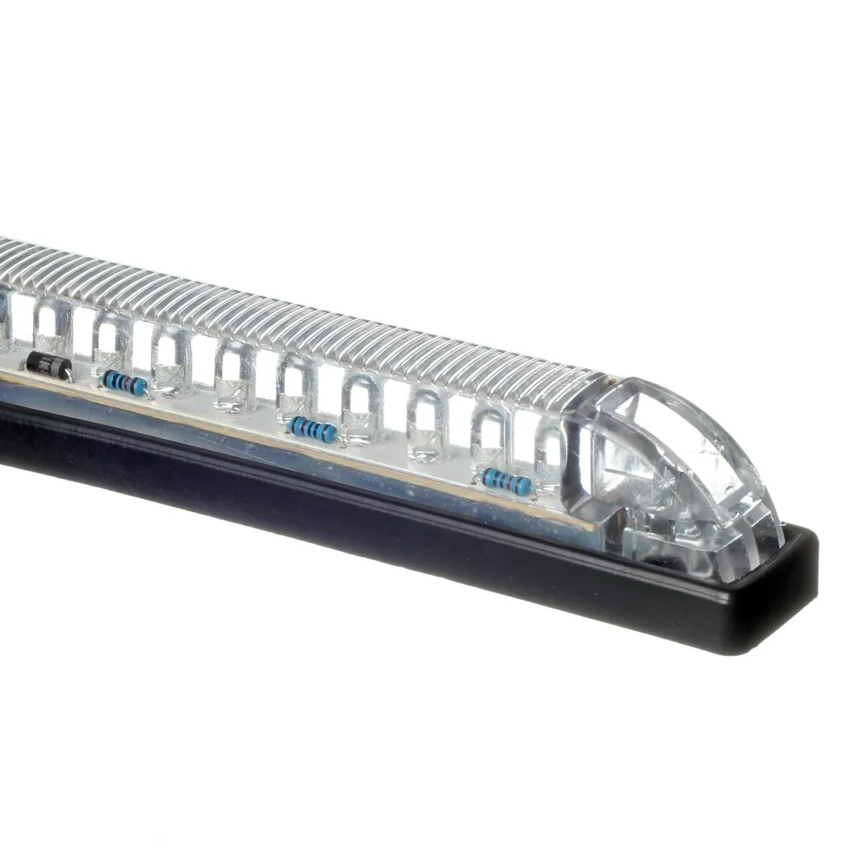 Partsam 1Pc 12V 8 Inch Slim Line LED Utility Strip Bar 30LED, 8" Truck Trailer Camper RV Motorcycle Motorhome Led Marker Lights Interior Dome Lights Cargo Lights Courtesy Lights Lamps Rear Lights
