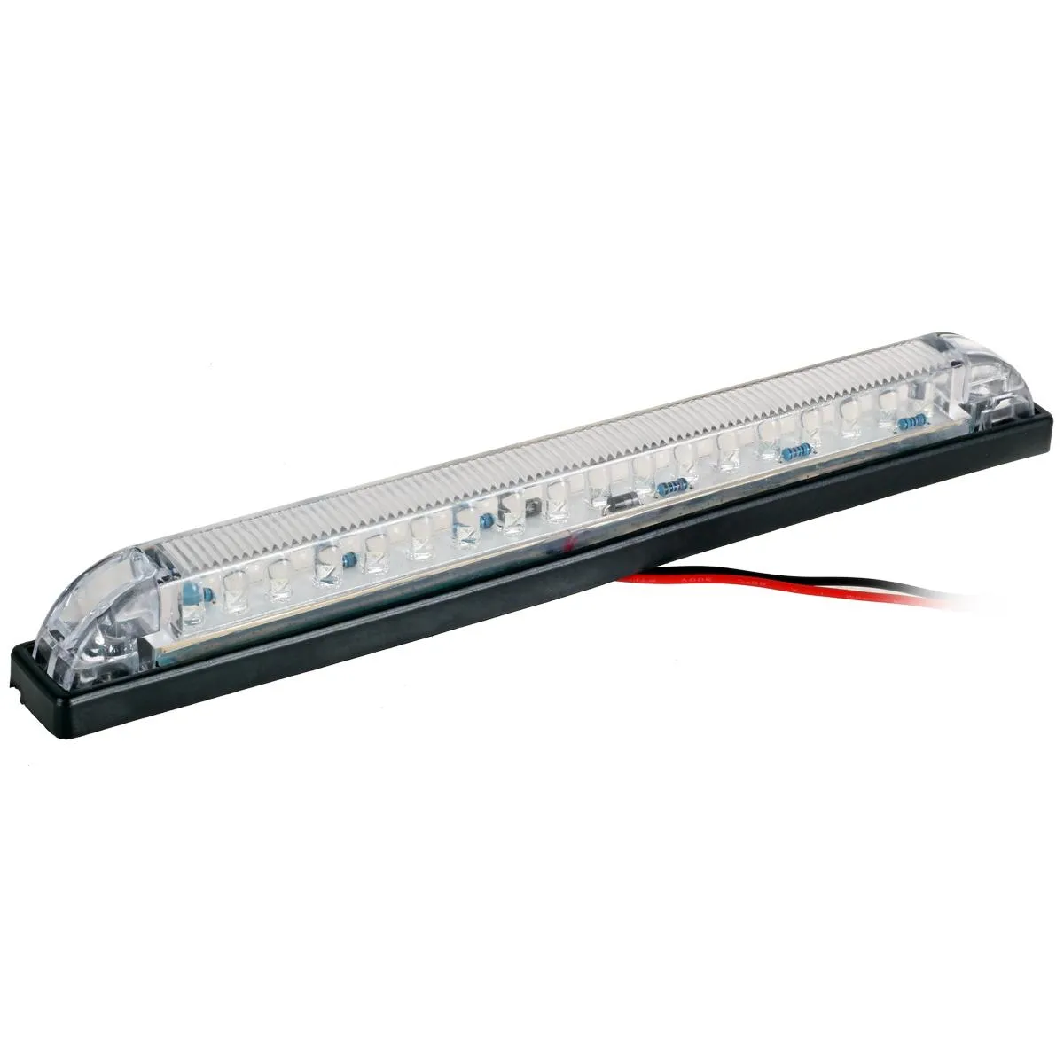 Partsam 1Pc 12V 8 Inch Slim Line LED Utility Strip Bar 30LED, 8" Truck Trailer Camper RV Motorcycle Motorhome Led Marker Lights Interior Dome Lights Cargo Lights Courtesy Lights Lamps Rear Lights