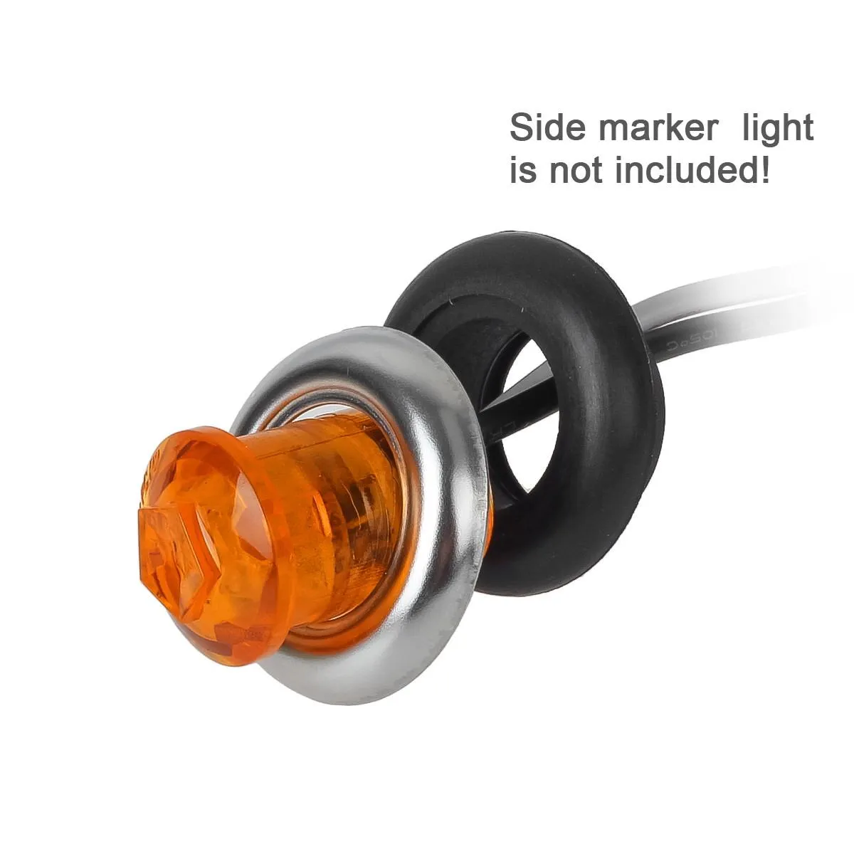 Partsam 3/4 inch round Stainless Steel Trim Ring Bezel For 3/4 inch Accent Marker Lights and all 3/4 inch Round Marker Clearance Lights (Pack of 50)